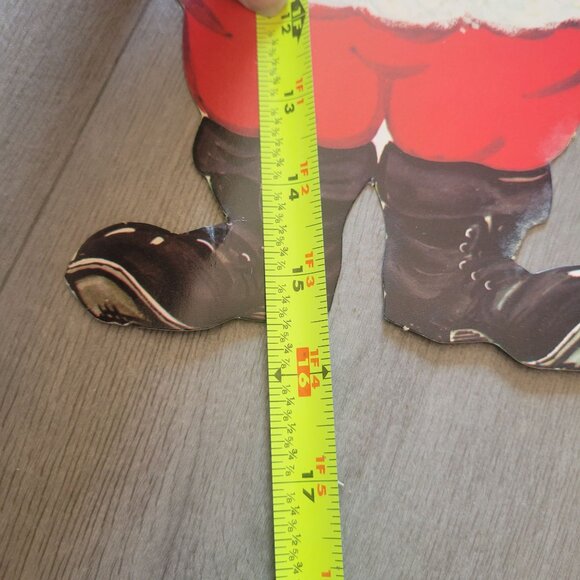 Vintage Santa Claus Die-Cut Cardboard Decoration - Picture 4 of 5